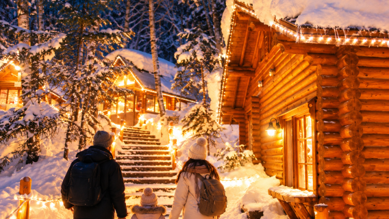 Hokkaido · Ningle Terrace illumination + snow park + Shirahige Falls + Biei | Depart from Sapporo at noon