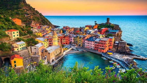 Cinque Terre and Pisa Tower Tour from Florence Semi Private