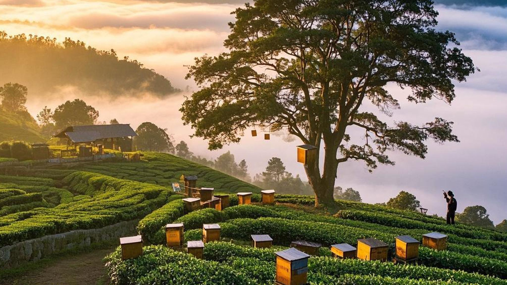 景邁山茶林文化景區+糯幹古寨+翁基布朗族老寨包車一日遊（私家團）