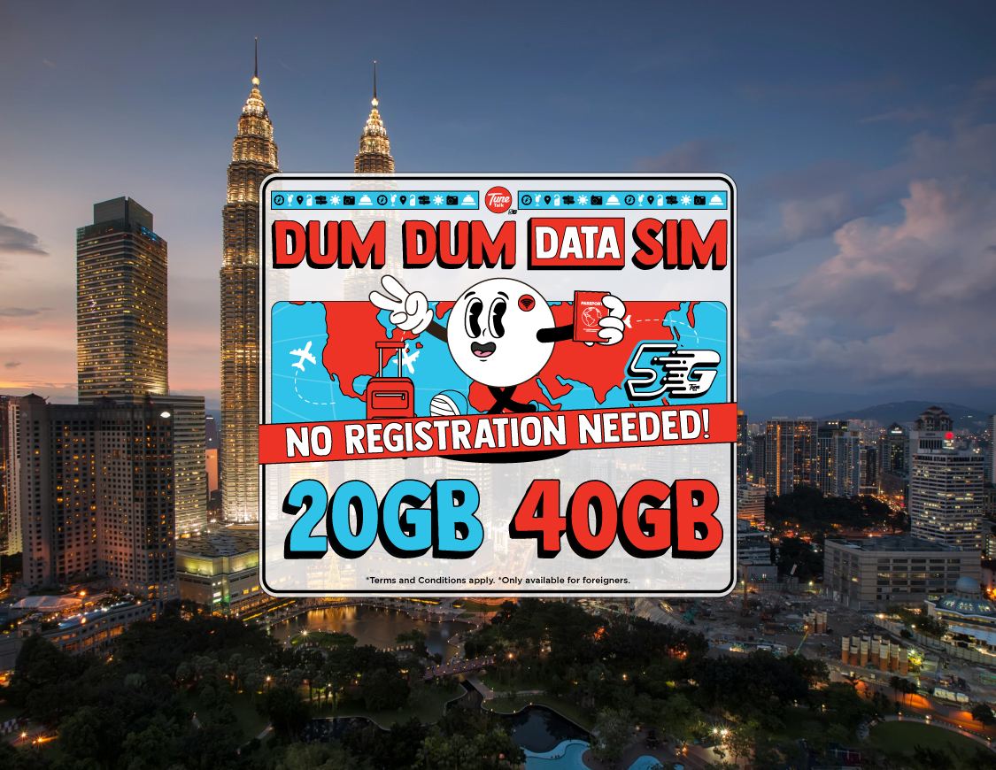 [Malaysia] TuneTalk | 4/5G SIM card |Kuala Lumpur/Kota Kinabalu/Penang Airport Pickup| Data & Calls