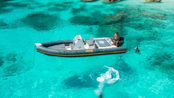 Guided cruise to Cala Goloritzè, Cala Mariolu, Cala Gabbiani, and Biriala