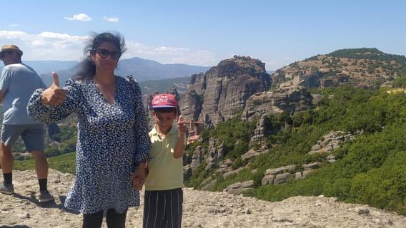 Athen: Meteora-Tagesausflug mit zentraler Abholung und Audioguide