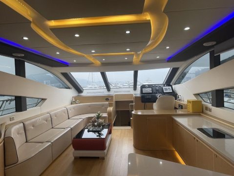 【深圳8小時海釣豪華套餐】82英尺深圳七星灣遊艇會超元豪華遊艇包船出海三門島海釣+帶飛橋+KTV+海釣魚竿魚