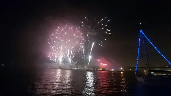 New Year's Eve on a Boat with Champagne and Fireworks!!!