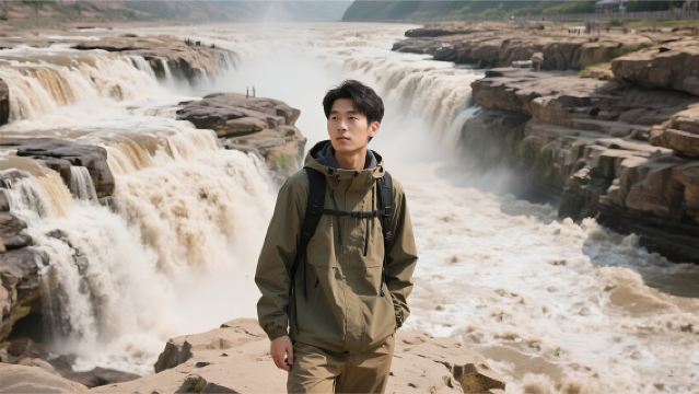 Lawatan Sehari ke Air Terjun Hukou Shaanxi Termasuk Makan Tengahari + Percuma Pengalaman Pakaian Han