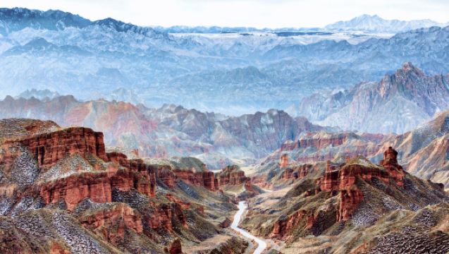 Zhangye Binggou Danxia + (Colorful Danxia/Kangle Grassland/Alien Valley) 1-day tour shuttle bus