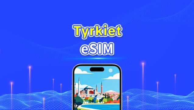 Tyrkiet eSIM | 4G/5G | Højhastighedsdata | Daglig pakke/datapakke | 24 timer | 1-30 dage | QR-kode