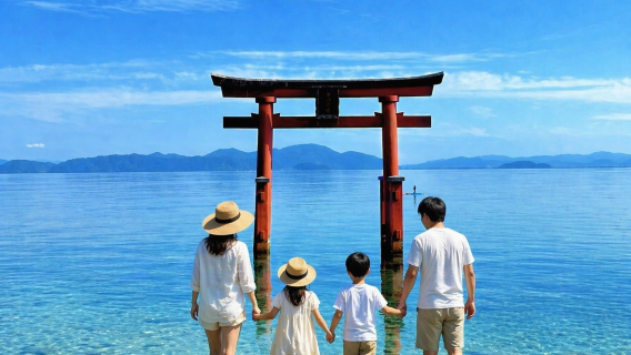 Lawatan Sehari Ajaib Tasik Biwa | Cermin Langit, Kuil Sanzen-in, Torii di Atas Air, Rumah Rumput Dongeng