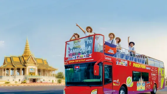 Featured tour with 57 reviews: Phnom Penh sightseeing bus ticket + Mekong cruise combo ticket