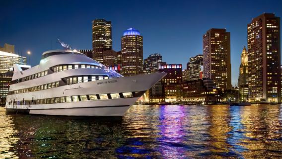 Boston specialty dinner cruise/enjoy the Boston skyline and waterfront views/dinner included