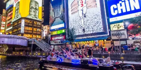 【IN大阪】乘船夜遊道頓堀&品嚐大阪小吃&探訪特色居酒屋