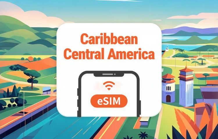 Central America & Caribbean 13 Countries eSIM | All AI & TikTok | 1–30 Days | QR Code