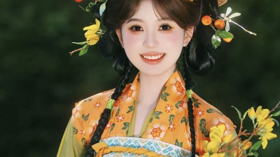 安徽宏村芳華閣漢服妝造館丨徽派屋頂/竹筏鞦韆全景＋專業攝影