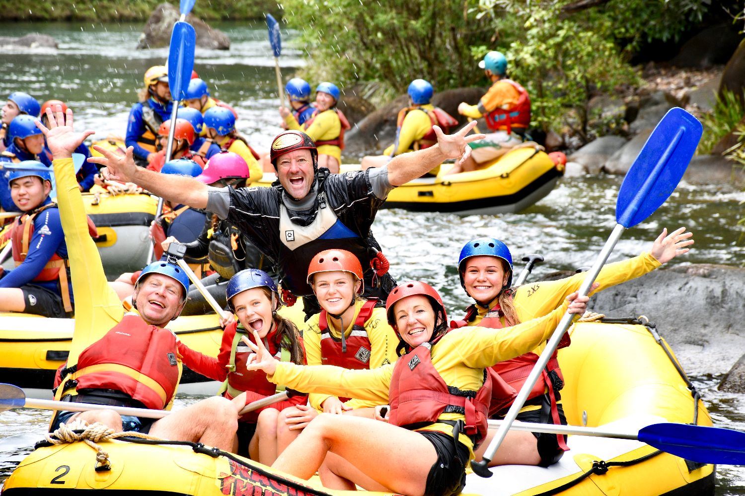 Cairns Raging Thunder - Tully River Rafting with Coach + Equipment + Dinner (Optional Transfer/Self-Drive)