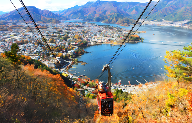 富士山全景纜車+河口湖+網紅羅森+忍野八海一日遊，贈送纜車票
