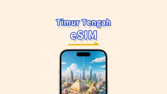 Beberapa negara di Timur Tengah eSIM | 5G/4G | Data kecepatan tinggi | 24 jam | 1-30 hari | Kode QR