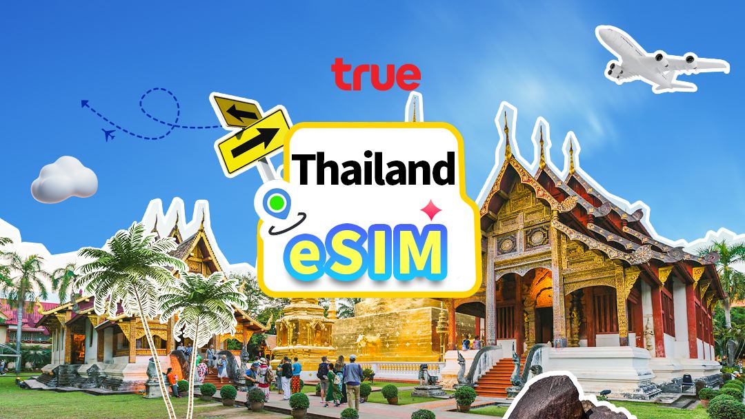 Thailand | TRUEMOVE 5G eSIM | Voice + Data | High-speed Internet | No SIM required | Natural Day | QR code