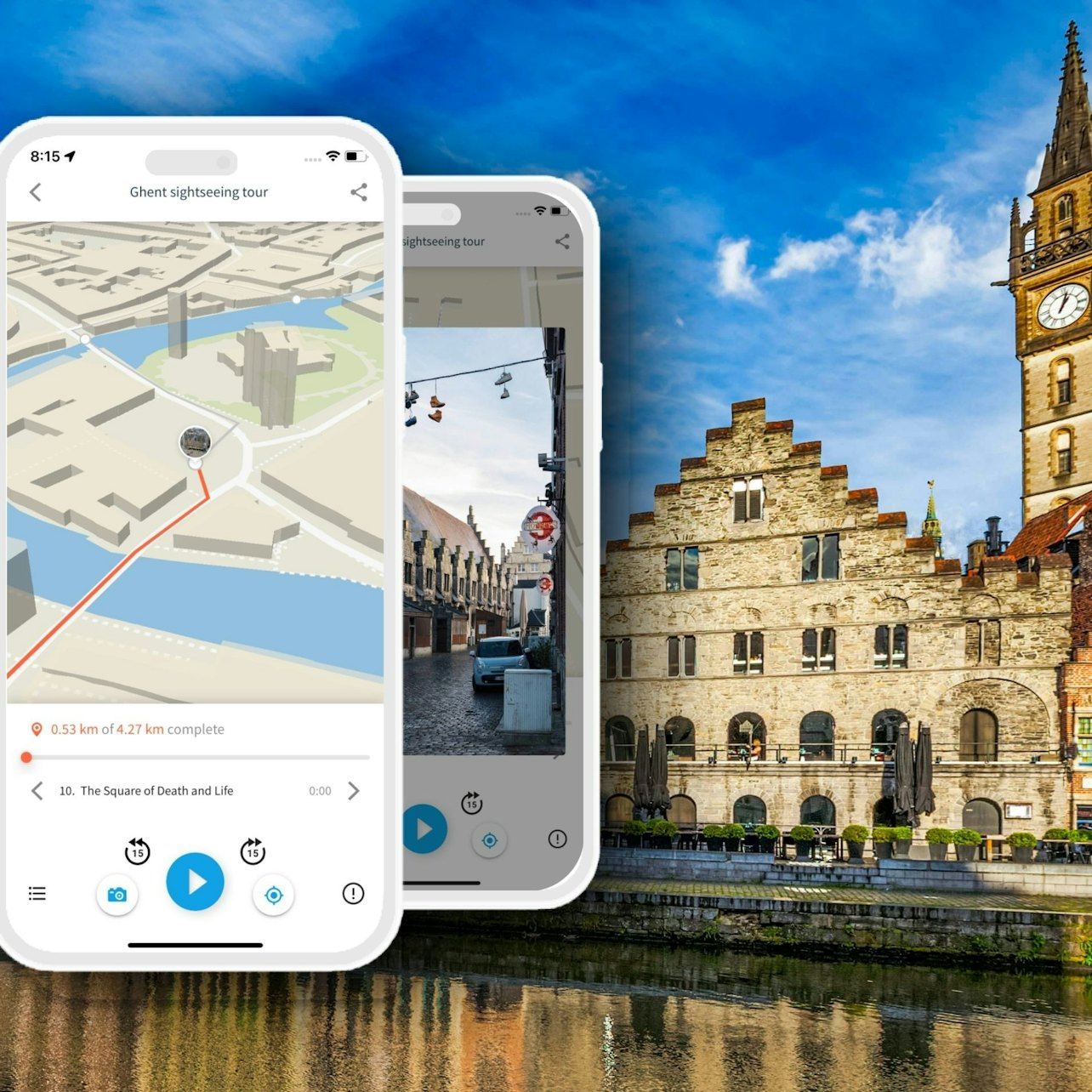 Ghent: Audio Guide App by TouringBee