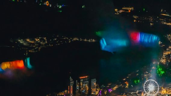 Niagara Falls (CA): Night Helicopter Flight