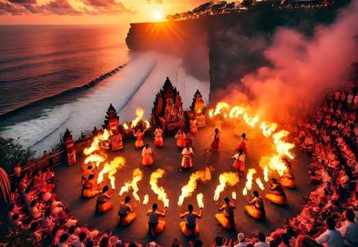 Uluwatu: Uluwatu Temple Sunset + Kecak Fire Dance Show Half-Day Tour | Transfer Included