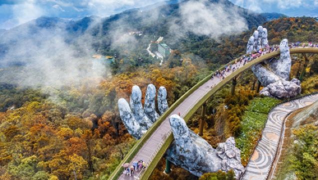 Escursione a terra di un'intera giornata a Da Nang: Tour della città di Da Nang e Colline di Ba Na dal porto di Chan May