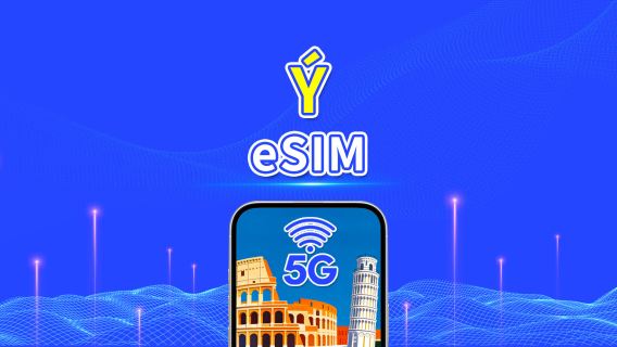 eSIM Ý | 5G/4G | Gói dữ liệu hàng ngày/tổng | 1-30 ngày | Hóa đơn 24 giờ | mã QR