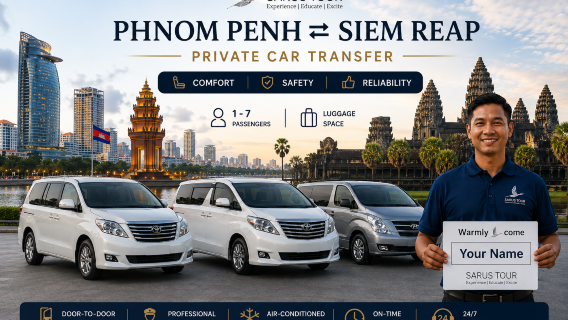 Phnom Penh – Siĕm Réab -yksityisauto