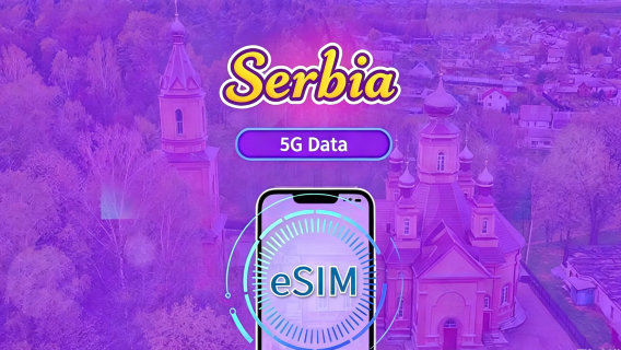 Serbia | eSIM 5G/4G | Supporta TikTok & ChatGPT | Pacchetto giornaliero/dati | Addebito ogni 24 ore | 1-30 giorni | Codice QR