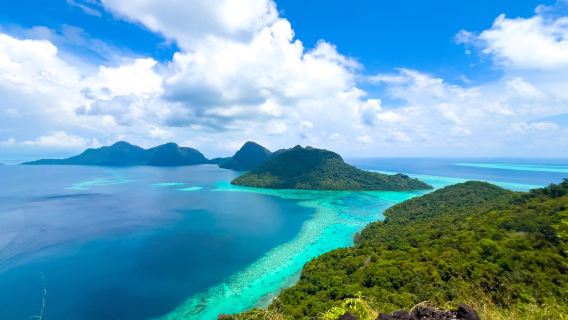 1-day tour to Bohey Dulang Island + Pulau Sibuan + Miga Island