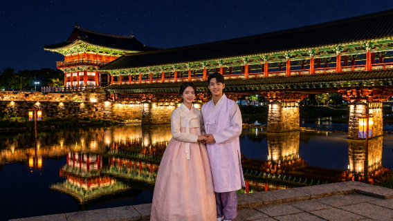 Passeio de um dia em Gyeongju: Templo Bulguksa X Parque das Túmulas Reais X Observatório Cheomseongdae X Ponte Woljeong X Palácio Donggung e Lago Wolji