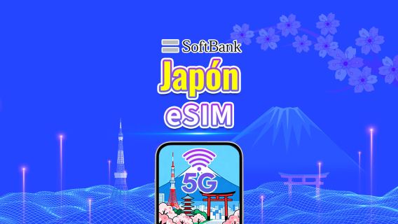 Japón SoftBank 5G eSIM  | Compatible con IA y TikTok | Paquete de datos diario/total | 1–30 días | Facturación por 24 horas | Código QR