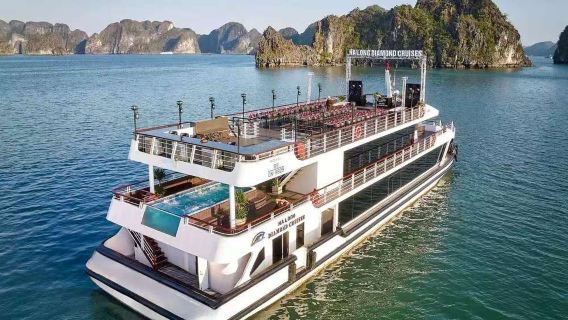 Vietnam Halongbugten endagstur: DIAMOND femstjernet luksuskrydstogt