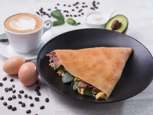 K11 Art Mall Café Crêpe - 可麗餅早餐搭配鮮奶咖啡美食券