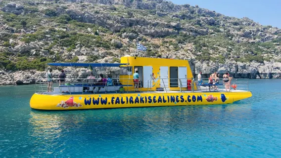 Rhodes: 45' Yellow Semi-Submarine City Cruise