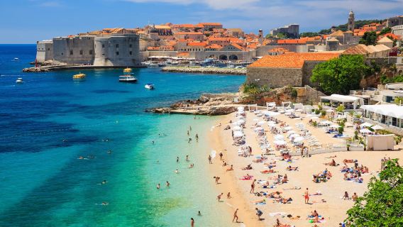 Old Town + city walls + Banje Beach + Island of Lokrum 1-day tour
