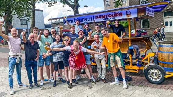 Mixbike Utrecht Beer and prosecco on one Bike