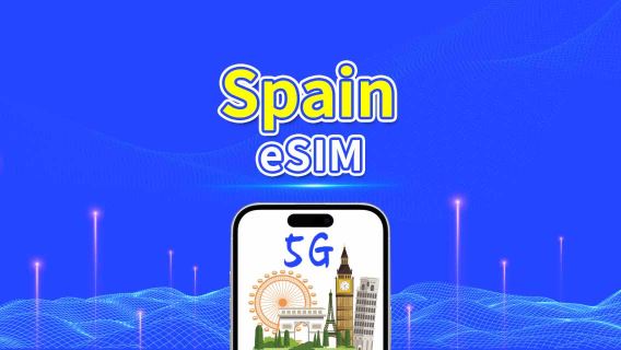 Spanien eSIM | 5G/4G | Tägliches/Gesamtdatenpaket | 1-30 Tage | 24-Stunden-Abrechnung | QR-Code