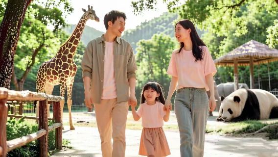 西安秦嶺野生動物園一日遊/含門票/飯店接駁【親子遊.家庭團】