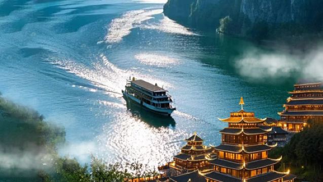 1-day tour to Chongqing Gongtan Ancient Town + Wujiang Gallery + Jiuli City [Free downtown pickup + Wujiang River cruise]