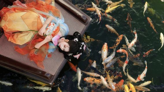 Guangzhou baomo garden costume experience [high-quality hanfu experience + thoughtful service + exquisite makeup]