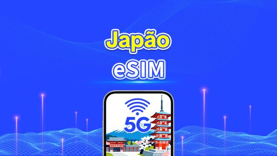 Japão 5G eSIM | Cobertura multirede eSIM 5G | Pacote de Dados Diário/Total | 1–30 dias | Cobrança por dia do calendário | QR Code
