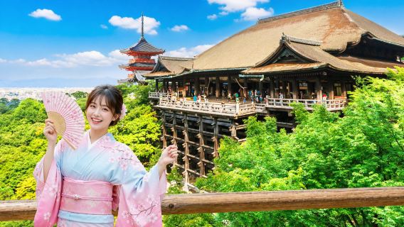 1-day tour in Kyoto and Uji: Kinkaku-ji & Kiyomizu-dera Temple & Byōdō-in - exploring temples and shrines