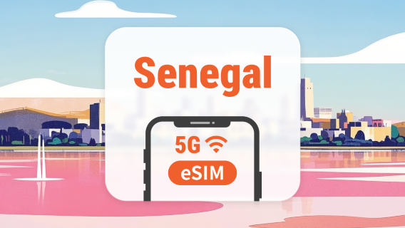 Senegal 5G eSIM | Alle AI & TikTok | 1–30 dage | QR-kode