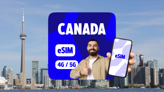 Canada Data Plans 4G/5G eSIM | 500MB/Days-5GB/Days | 24H Calculation|1-365Days