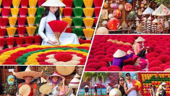 Hanoi Rot-Räucherdorf & Kegelhutdorf Halbtages-Gruppenreise