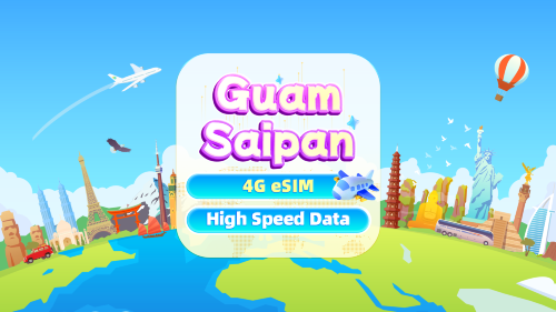 괌 · 사이판 eSIM | 4G 고속 데이터 무제한