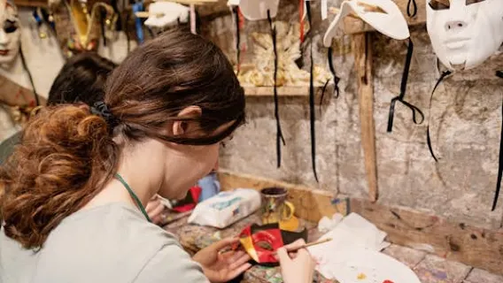 Magic Mask Decoration Class in St. Mark's Square