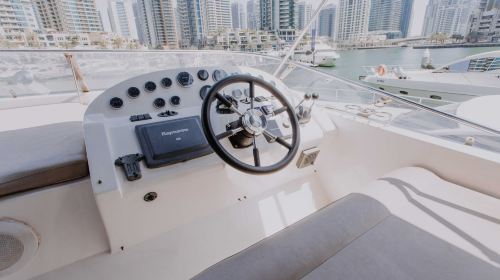 Ride the Waves in Dubai with 56ft Majesty Yacht Transport Passes 5