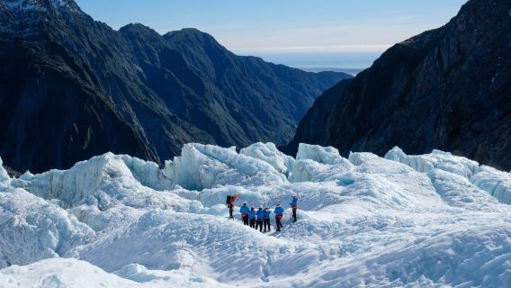 New Zealand South Island West Coast helicopter + Franz Josef Glacier hiking - includes full hiking gear