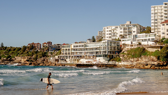 penjemputan di bandara Penerbangan Internasional Sydney - Tur Kota Setengah Hari di Pantai Bondi dan The Rocks dengan Pertemuan Opsional di Pusat Kota